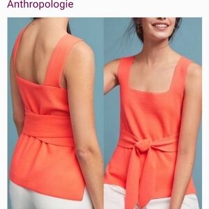 NEW Anthropologie Harlow knit, belted top